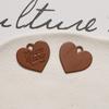 Pendientes DIY de aleación de pintura simple de nicho para todas las ocasiones, con palabra unilateral y corazón colgante, accesorios para el cabello de mujer, material para funda de teléfono, lote