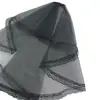 Sombrero pequeño Lolita, velo de novia, tocado Lolita, velo de arrastre, accesorio para el cabello de chica LO, chica gótica de fantasía oscura hecha a mano