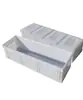 Caja de Plástico Plegable Rectangular Blanca Caja de Cría Caja de Filtro Extra Larga Tanque para Peces y Tortugas Caja Grande de Plástico Venta al por Mayor