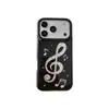 Estilo Coreano Nota Musical Hueca Gato KT para iPhone 17promax Apple 16 Agujero Grande Funda de Teléfono 15 Femenina Anti-caída