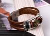 Joias japonesas e coreanas, personalidade, moda, pulseira de couro não-mainstream, pulseira europeia e americana, joias punk,