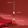 Atacado Mineral Cru Natural Alto Teor Cinábrio Vermelho Imperial Pingente da Sorte Pingente de Celular Chaveiro Acessório de Bolsa