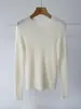 [BIELLA Alemán] Suéter de punto grueso, encriptado, sin costuras de 48 puntos, 100% lana, cuello redondo para mujer, nueva colección otoño/invierno