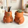 Porta-canetas Capivara Porta-canetas Pneu Arte Corporal Decoração de Mesa de Escritório Recipiente de Armazenamento Beleza de Fada Vaso de Flores