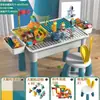 Blocos de construção para crianças Tabela multi-funcional grande compatível Lego grande partícula montada brinquedos educativos para meninos e meninas Atacado transfronteiriço