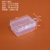 Caja de Plástico Transparente con Candado para Cosméticos, Joyería, Cuentas, Pedrería, Caja de Almacenamiento para Ferretería, Cuentas y Componentes Electrónicos Caja de Embalaje