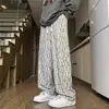 Pantalones Casuales Holgados de Pierna Ancha para Hombre Nueva Temporada Primavera y Otoño 2025, Pantalones Deportivos Talla Grande, Pantalones Rectos de Pana para Hombre, Temporada de Otoño