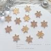 Nuevas lentejuelas de copo de nieve electrochapadas joyería para uñas cambio luminoso joyería para uñas venta caliente joyería para uñas al por mayor