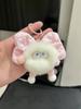 Bonito Real Pele De Coelho Bola De Carvão Carro Chaveiro Pingente Ins Internet Celebridade Desenho Animado High-end Pelúcia Bola Saco Pendurado Ornamentos