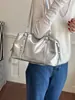 Elegante bolso tote de piel suave, bolso grande de capacidad para el hombro para mujer, nuevo bolso de mano versátil para el otoño 2026, bolso tipo almohada