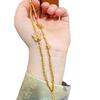 Larga duración no se desvanece Arena dorada de Vietnam doble mariposa bola de discoteca pulsera flash 24k bolsa de oro pulsera de discoteca regalo para mujer
