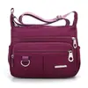 Bolsa Grande Capacidade para Mulheres de Meia-Idade e Idosas, Bolsa de Lona Oxford de Nylon, Bolsa de Ombro Transversal, Bolsa Impermeável para Mãe