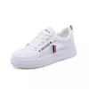 Versión coreana 2026 primavera/verano nuevos zapatos transpirables para mujer, zapatillas blancas de malla con suela gruesa, zapatos deportivos casuales versátiles para mujer