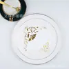 Servilletas de Papel Estampadas en Oro al por Mayor por Fabricante, 20 Hojas, Servilletas Desechables para Restaurantes Occidentales, Uso Comercial, Decoraciones para Fiestas Navideñas