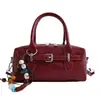 Bolsa de mão pequena retrô elegante para mulheres, nova moda 2026 bolsa transversal versátil, bolsa de mão requintada de cor sólida, bolsa almofada