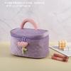Bolsa de Cosméticos, Simple y Portátil, Bolsa de Almacenamiento de Gran Capacidad, Bolsa Portátil de Viaje para Almacenamiento de Cosméticos, Caja para Artículos de Aseo, Portátil