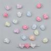 Cuentas acrílicas de palomitas de maíz con forma de corazón grueso de AliExpress, cuentas agrietadas, accesorios para pulseras y pendientes hechos a mano.