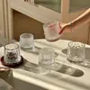 Copo de Vidro Martelado Espesso Transparente, Copo de Uísque Retrô, Copo para Cold Brew, Copo para Bebidas, Copo Doméstico para Suco e Chá