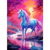 Póster de Unicornio Blanco y Negro Arcoíris Jit Dropshipping Arte en Lienzo Impreso Suministro del Almacén de Comercio Exterior Principal Shein