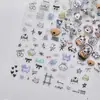 Adesivos de Unha com Relevo Ins Xiaohongshu Popular Fofo Capa de Celular Adesivos de Unha para Crianças Gato Grafite