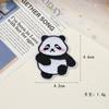 Parche de Tela de Panda de Tela Bordada Autoadhesivo Sin Costuras Lindo Accesorios de Ropa Parche Bordado Decoración de Ropa para Niños Venta al Por Mayor