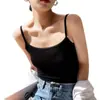 Camisole Básica Modal Preto e Branco Feminina Roupa Íntima Costas Bonitas Verão Sexy Roupa Externa Design Moderno Nicho