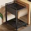 Suporte para Gabinete de Computador Sala de Jogos Camada Múltipla Ajustável Suporte para Gabinete Sob a Mesa com Rodízios Rack Universal de Posicionamento Inferior