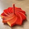 Estrella de Descompresión Impresa en 3D Ilusión Óptica Plegable Juguete Educativo para Niños Torre de Zanahoria Polygonal Espiral Tridimensional Escritorio