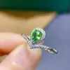 Explosiones Naturales Anillo Chaffrae Base TikTok Detección Anillo Corona Pera Gota Chaffrae Natural