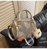 Bolsa de boliche portátil de alta qualidade, elegante, retrô, estilo coreano, para todos os tipos de deslocamento, casual, simples, estilo crossbody, para mulheres