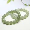 Pulseira Gelo Transparente de Jade Hetian Imitação com Toque Simples e Sofisticado, Pulseira de Contas Redondas em Vários Tamanhos, Presente Versátil para Mulheres, Atacado