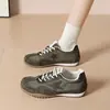 Zapatos de Forrest Gump, zapatillas de entrenamiento alemanas, zapatillas deportivas casual retro de suela plana con estrella, zapatillas de estudiante otoño 2026, nuevo modelo de tela para mujer