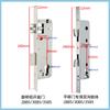 Cerradura electrónica inteligente de seguridad de cuerpo de aluminio de puente roto doble acción doble rápida especial 6068 estándar nacional antirrobo plana abierta