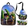 Mochila de tres piezas robot universo astro nuevo transfronterizo mochila para estudiantes bolso de un solo hombro estuche