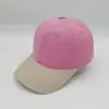 Nova boné de beisebol versátil e estiloso, de algodão puro, com blocos de cor, lavado, vintage, 100% algodão, com aba macia