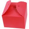 Caja de Papel Festiva Roja de Año Nuevo Caja Cuadrada DIY para Pastel de Luna Yeso Jabón Hecho a Mano Vela de Aromaterapia Caja de Regalo para Pastel