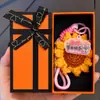 Novo Chaveiro de Girassol para o Dia do Professor, Lindo Pingente de Girassol Cartoon para Bolsa, Pequeno Presente para a Temporada de Volta às Aulas