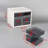 Caja de Elementos de Cajón de Escritorio de Plástico Japonés Caja de Almacenamiento Tipo Bloque de Construcción Estante para Materiales de Componentes Electrónicos Gabinete con Herramienta para Clasificar Tornillos