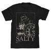 Nueva Camiseta Corta Popeye Popeye Estilo Americano Retro Gris Casual Simple para Hombre Impresa por Inyección Directa Digital