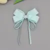 Nuevo Pasador de Pelo con Lazo de Diamante de Corazón Popular Transfronterizo Pasador de Pelo de Cinta Dulce Princesa Accesorios para Ropa Infantil Accesorios para el Cabello