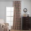 Cortina Yiman Qiyun Transparente e Impermeable Flor de Color Jacquard Fresco Pequeño Borla Cortina Decorativa de Refugio para Sala de Estar