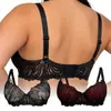 Sujetador Zeriluna de Encaje Push-Up, Transpirable, Cómodo, Sexy, de Soporte para el Busto, Lencería de Moda Tallas Grandes