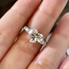 Anillos de gota de agua con circonita cúbica Cao Shi, con forma de corazón, estilo princesa reina, venta caliente