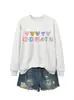 Sudadera casual versátil de cinco colores con corazón para jardín de infantes para mujer, sitio independiente Amazon Wish para comercio exterior