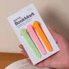 Marcador de página de acompanhamento automático casa estudante silicone macio não deformação simples e prático multifunção marcador de leitura