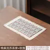 Esterilla de Té Zen Estilo Chino, Esterilla Pequeña de Satén para Té, Esterilla de Té Impermeable de Alta Gama para el Hogar, Esterilla de Mantelería para Mesa de Té Seco de Doble Cara