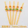 Fabricantes de Yiwu caricatura popote reutilizable comida plástico creativo novedad animal lindo gatito cerdo rosa popote