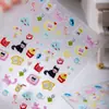 Cyansea Transfronterizos Populares Estilo Ins Lindo Dibujo Animado Gato Tostada Pegatinas para Uñas Decoración de Teléfono DIY