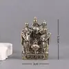 Enfeite de Latão de Cinco Vias do Deus da Fortuna, Tigela de Tesouro para Negócios Domésticos, Atração de Sorte para Lojas, Estátua do Deus da Fortuna com Cinco Bênçãos para Casa Nova
