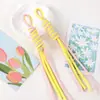 Nuevo Colgante de Cuerda Trenzada a Mano de Doble Hilo de Colores Bolsa de Cuerda Fina Anudada Cadena para Colgar Teléfono Móvil Accesorios Colgante DIY Venta al por Mayor